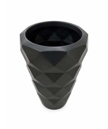 Macetero Diamante (Color Negro) - Fibra de Vidrio