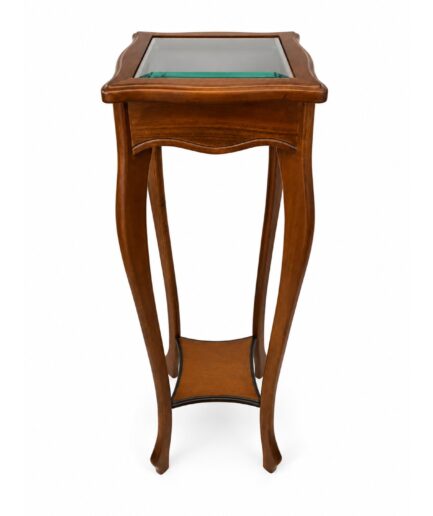 Mesa Florera Karen - Poplar Americano con Vidrio