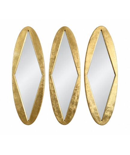 Espejos Tritis (Set de 3 Piezas) - Hoja de Oro