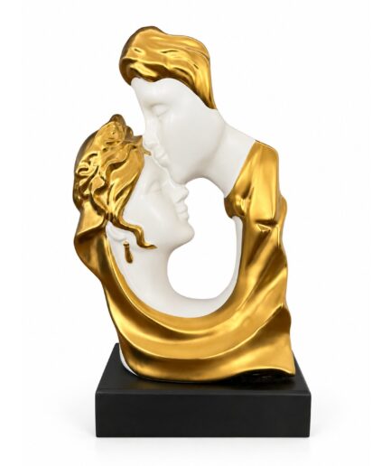 Artesanía Pareja (Color Blanco con Oro)