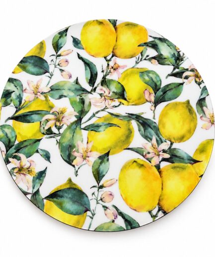 Plato Giratorio - Formica - Limones Amarillos