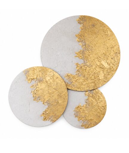 Juego de Círculos - Atardecer Oro (Set de 3 Piezas)