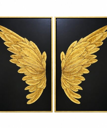 Cuadros Decorativos (Diptico) (Modelo 001) Alas Doradas
