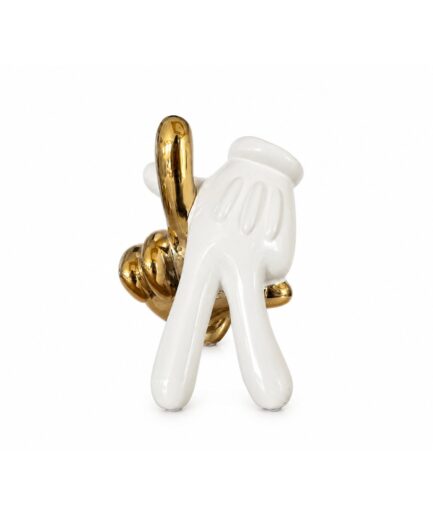 Artesanía Mano Blanca y Dorada