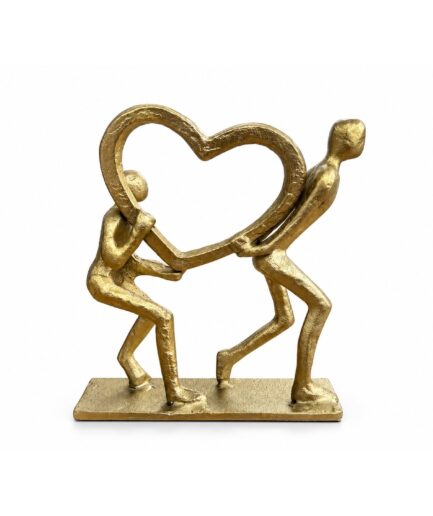 Artesanía Pareja Corazón (Dorada)