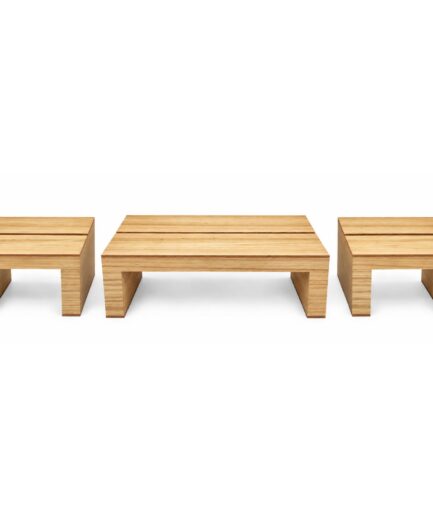Juego de Mesas Mita (Set de 3 Piezas) - Corteza de Encino Natural