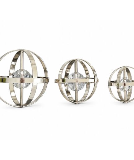 Artesanía Bolas Metálicas (Set de 3 Piezas)