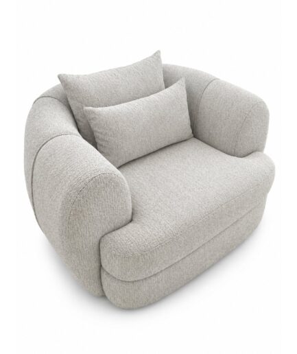 Sillón Ocasional Mauna (Individual) - Tela Bellevue Domino