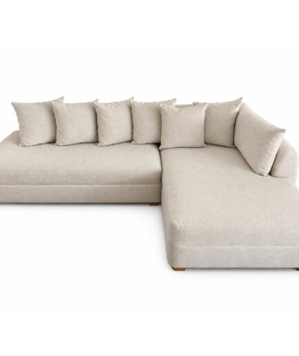 Sala Esquinero Abyss - Tela Pixel Linen (2 Módulos) - Versión Derecha
