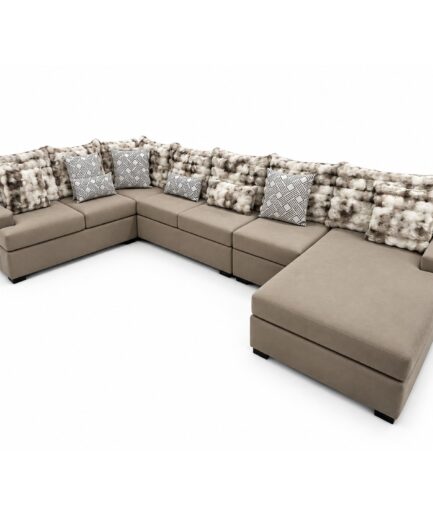Sala Modular Perla Der. (4 Pzs.) Cover Sand/ Constanza Coffe